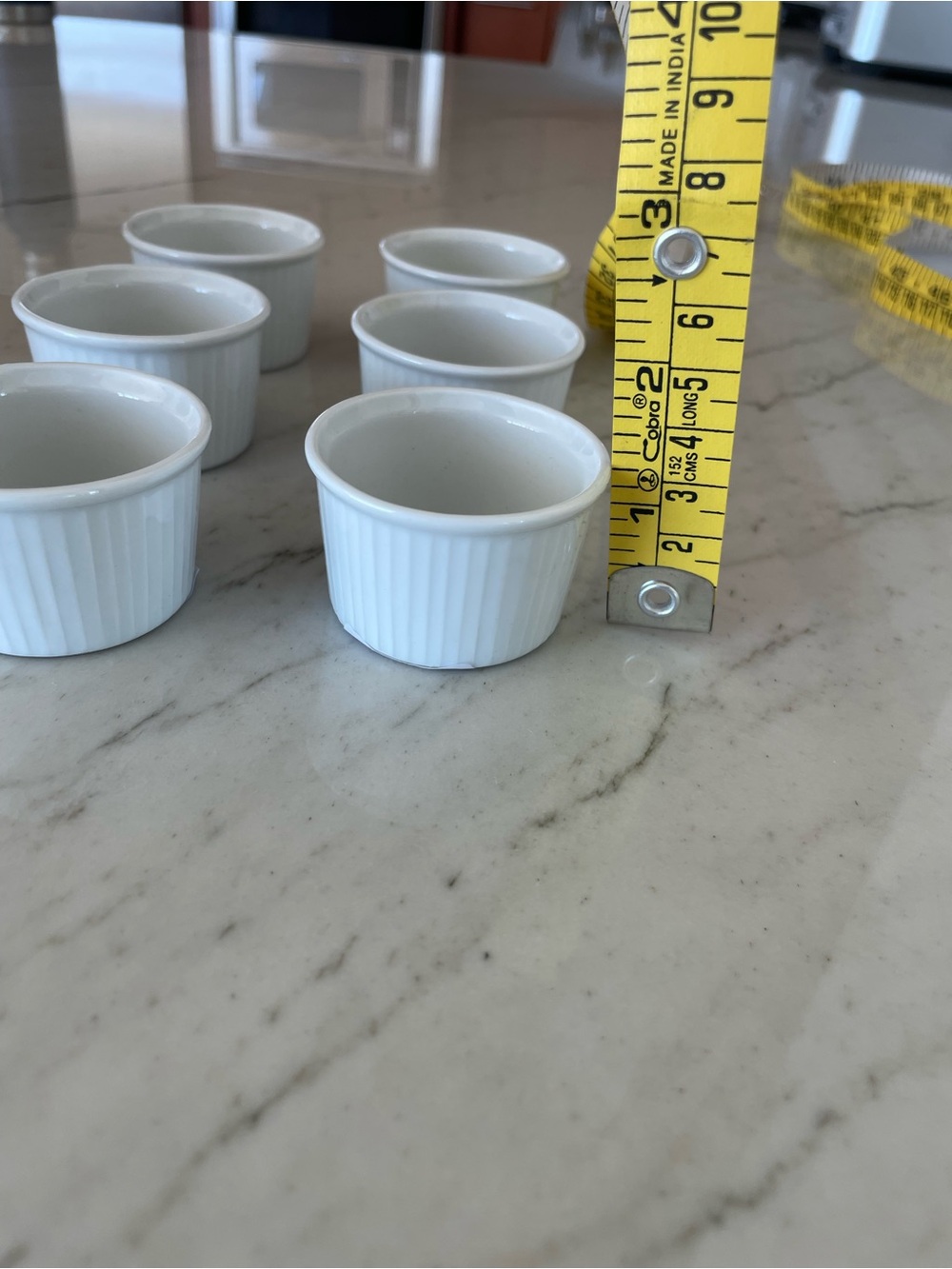NWT Pillivuyt set of 6, White Porcelain 1 oz Petite Ramekins / mini, lot of six - Picture 5 of 8